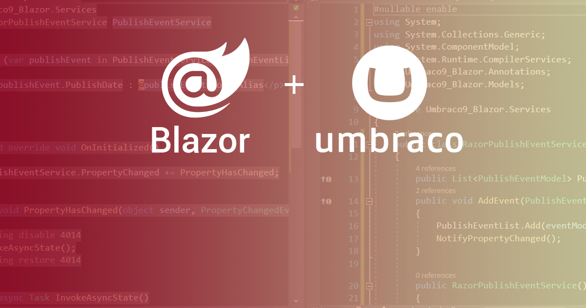 How To Use Server-Side Blazor With Umbraco 9 | Cornehoskam.com